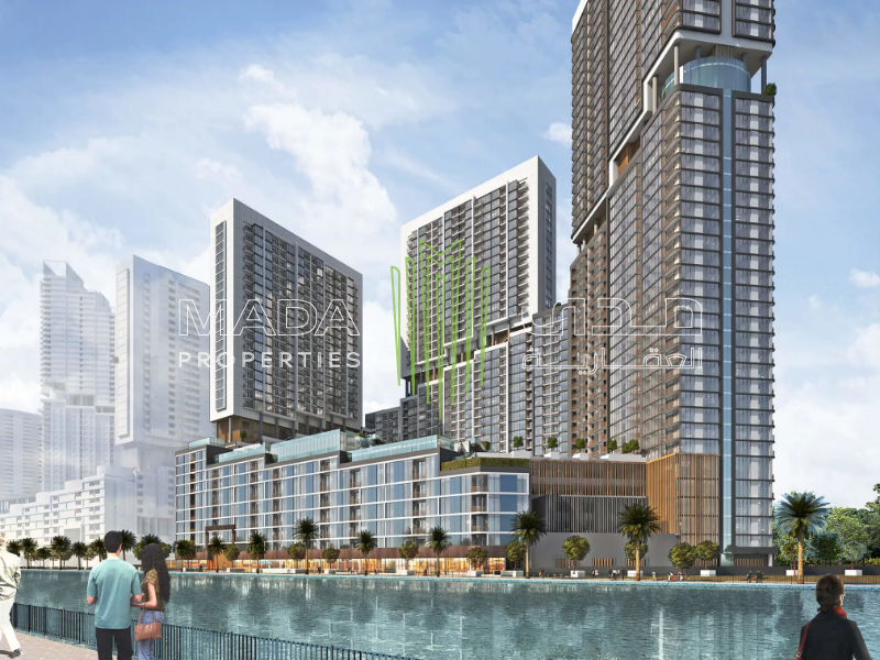 lagoon view | corner unit | 2BHK+Maid